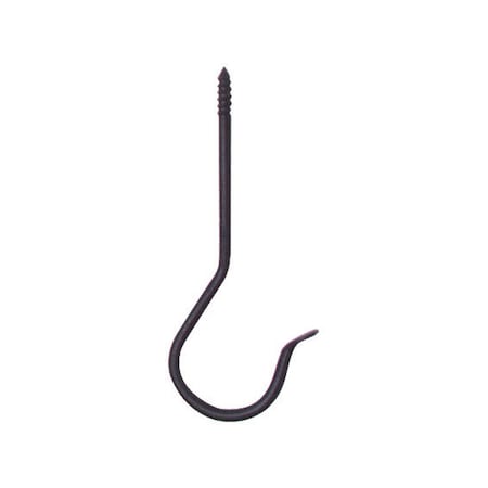 Panacea Panacea Black Wrought Iron 6 in. H Threaded J-Hook Plant Hook 1 pk 89404